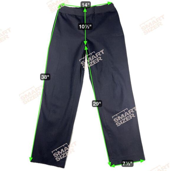 Lands’ End Women’s Mid Rise Navy Blue Pull On Stretch Chino Pants Size 10 - Picture 4 of 8